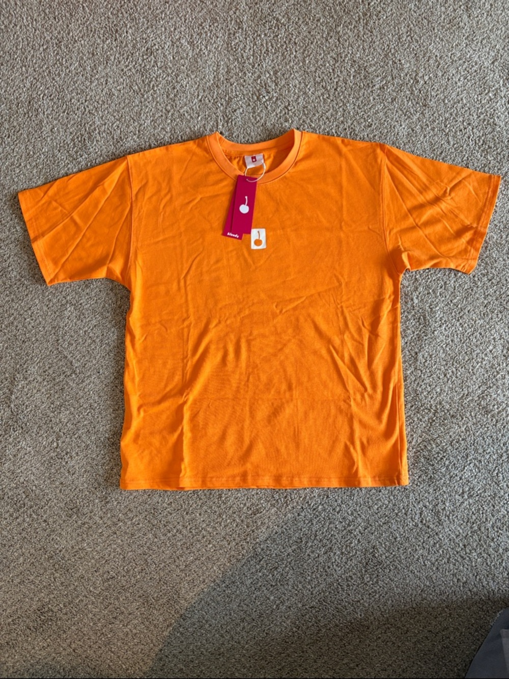 Bloody Sunday Bright Orange Short Sleeve Camp Sunday Crew Tee
